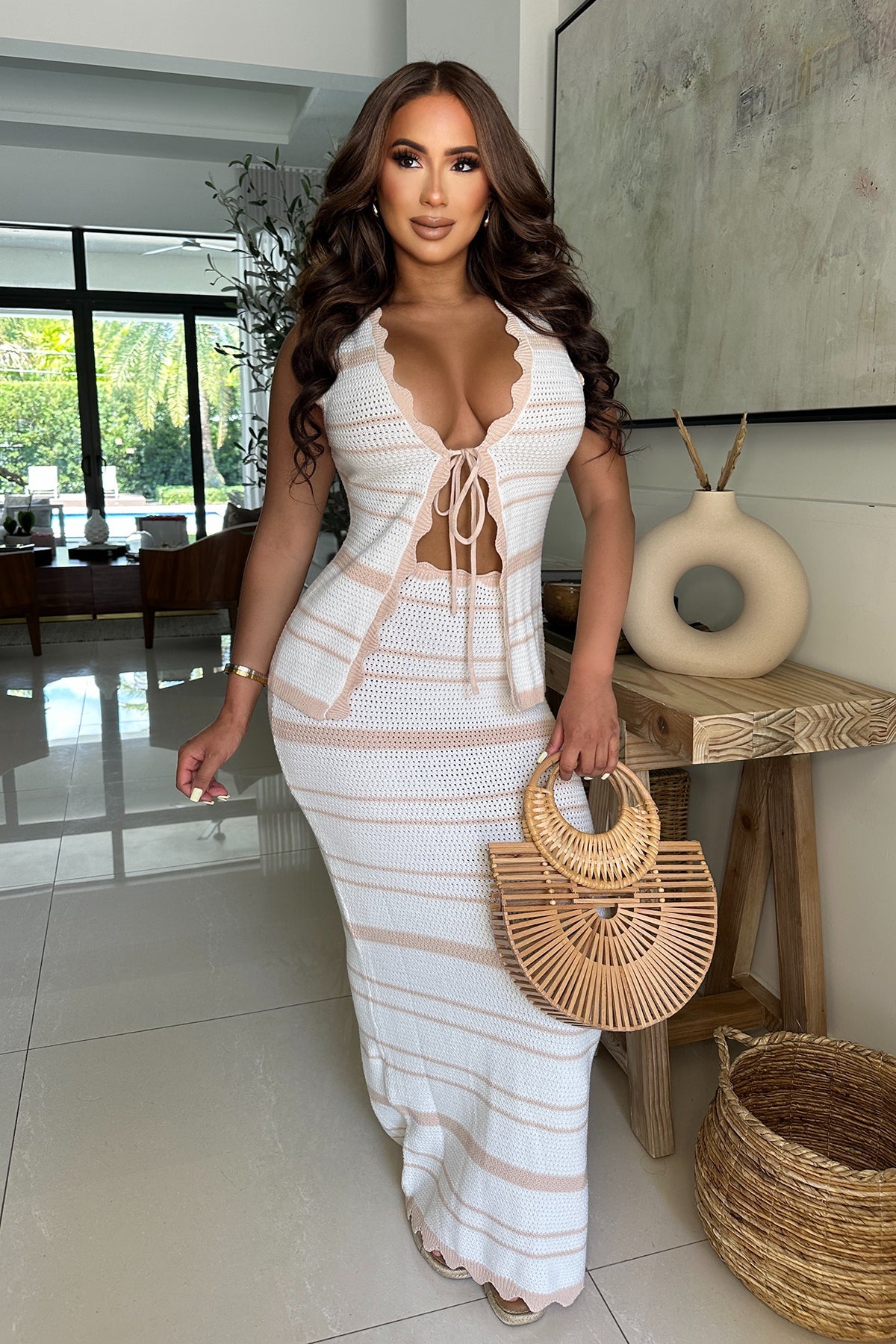 SANDY BEACHES SKIRT SET