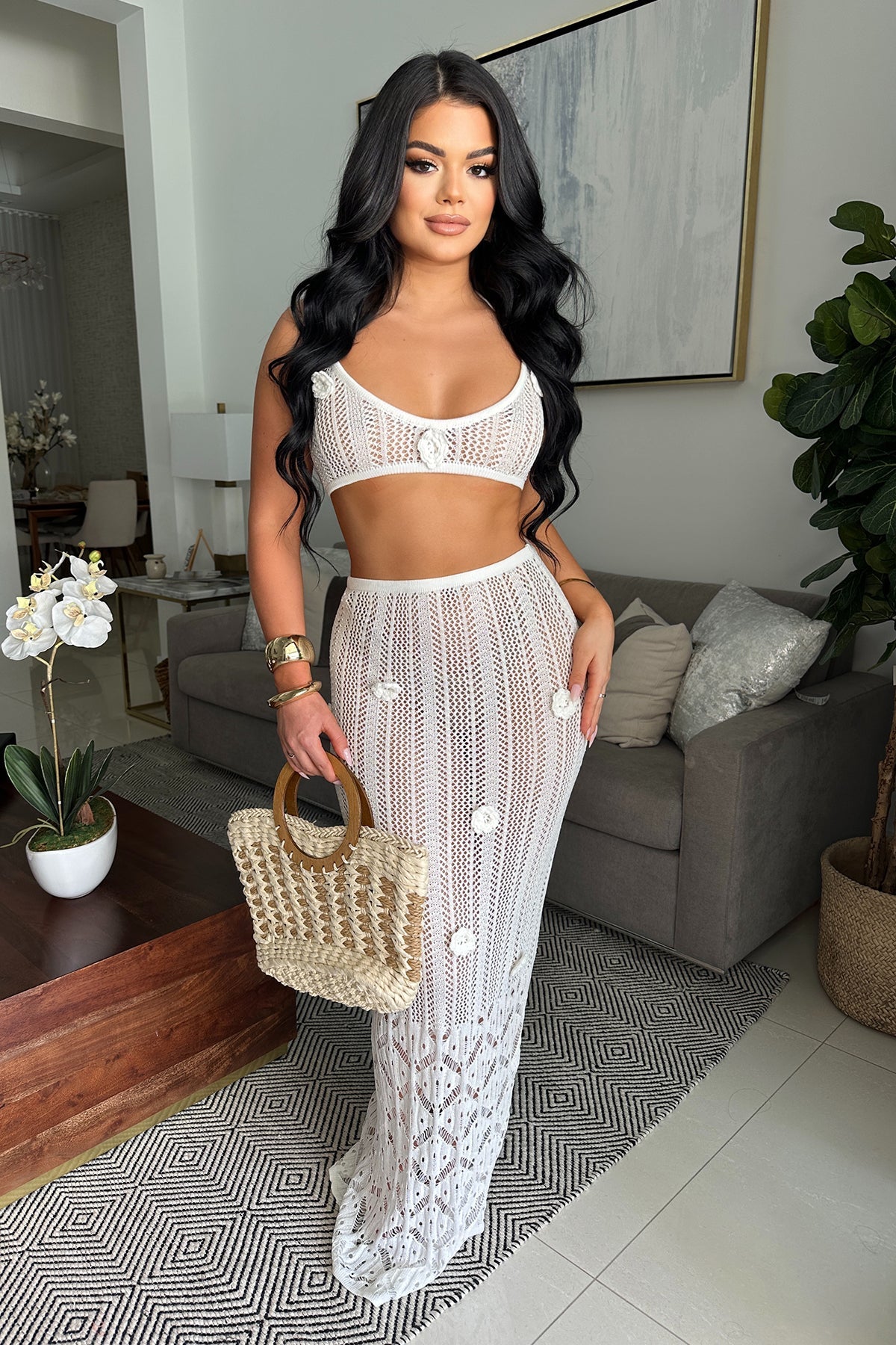 BY THE SEA SKIRT SET