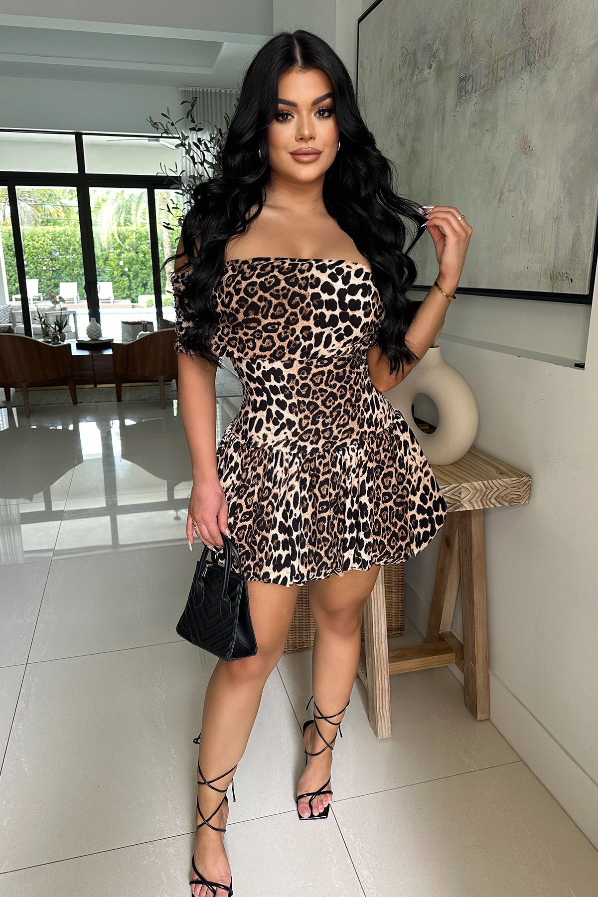 JUST TOO WILD MINI DRESS